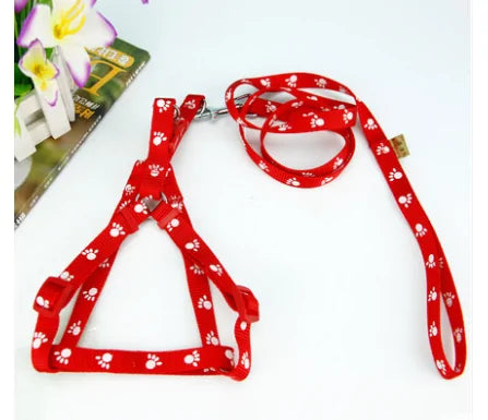 Paw Print Small Dog Harness