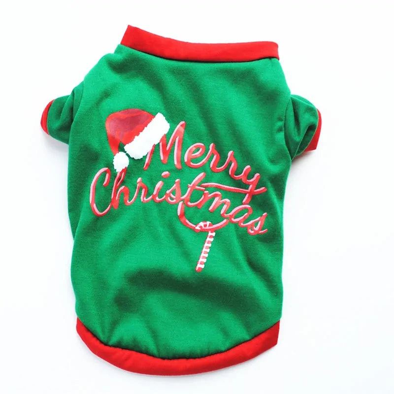 Cotton Christmas Pet Clothes