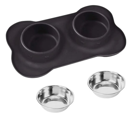 Silicone Placed Dog Bowls