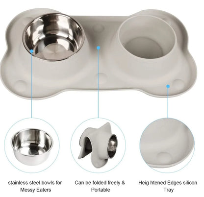 Silicone Placed Dog Bowls