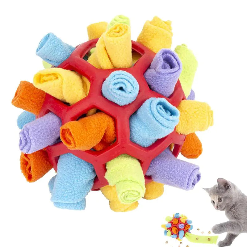 Interactive Dog Puzzle Snuffle Ball Toy