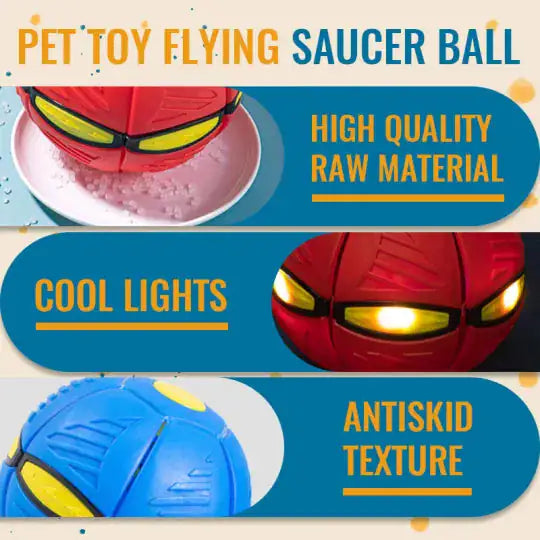 Pet Flying Saucer Ball Toy