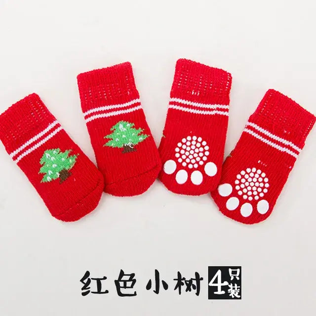 Cute Anti-Slip Dog Socks Set