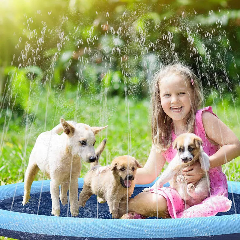 Summer Dog Toy Splash Sprinkler Pad