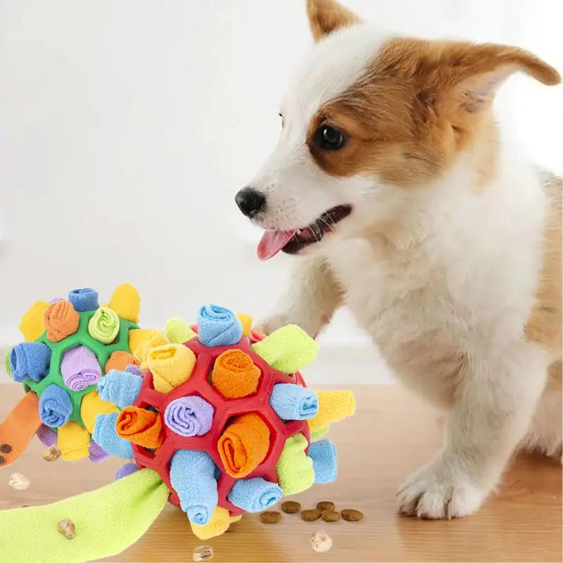 Interactive Dog Puzzle Snuffle Ball Toy