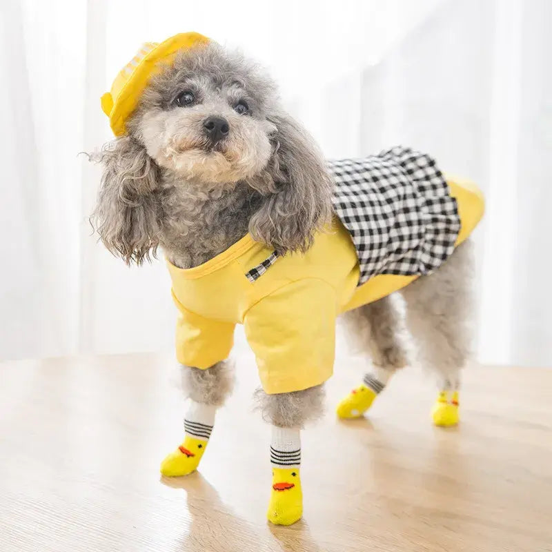 Cute Anti-Slip Dog Socks Set