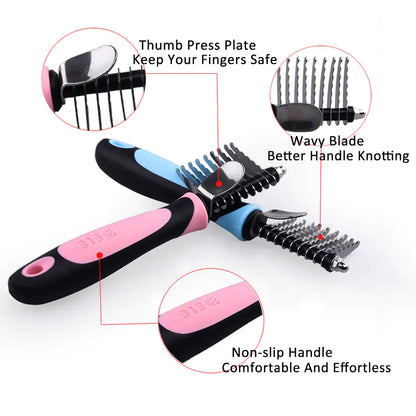 Dog Cat Hair Cutter Rake Comb