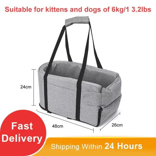 Portable Cat Dog Bed Travel Protector