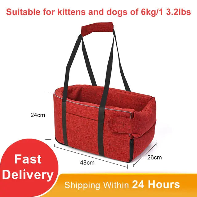 Portable Cat Dog Bed Travel Protector