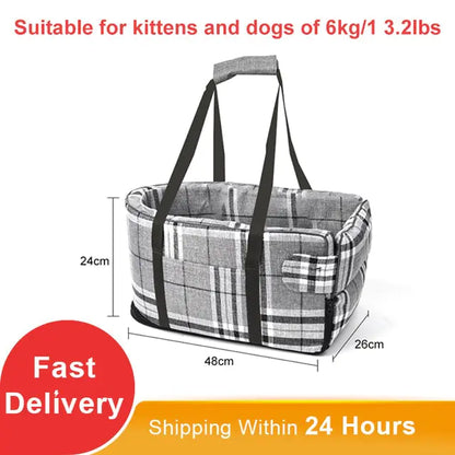 Portable Cat Dog Bed Travel Protector