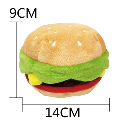 Cute Burger Dog Toy