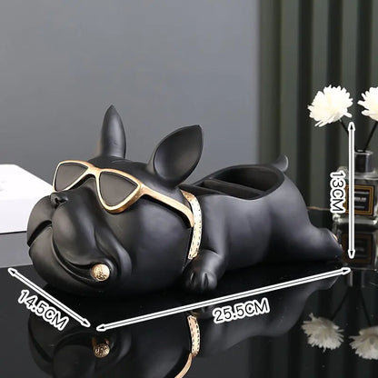 Bulldog Dog Object Holder