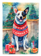 Australian Cattle Dog Christmas Garden Flag