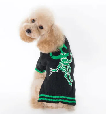 Halloween Pumpkin Sweater Dog Clothes