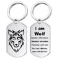 Wolf Military Dog Tag Pendant Necklaces